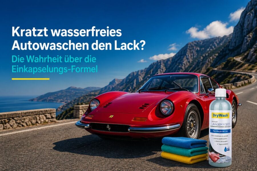 Wasserfreies Autowaschen Kratzer vermeiden, sichere Lackreinigung mit DryWash