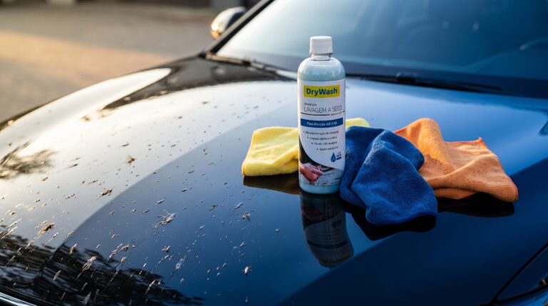 Insekten vom Auto entfernen mit DryWash EcoEvolution und drei Mikrofasertüchern ohne Kratzer